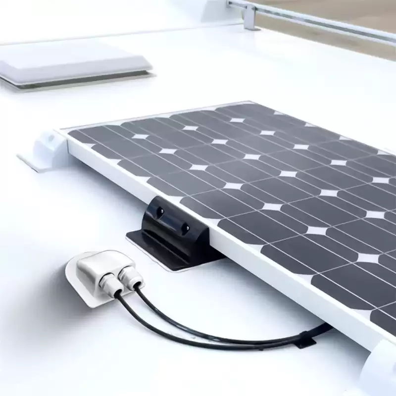 Doppia ghiandola di ingresso del cavo solare, impermeabile solare fotovoltaico staffa di plastica curvo connettore cavo ABS